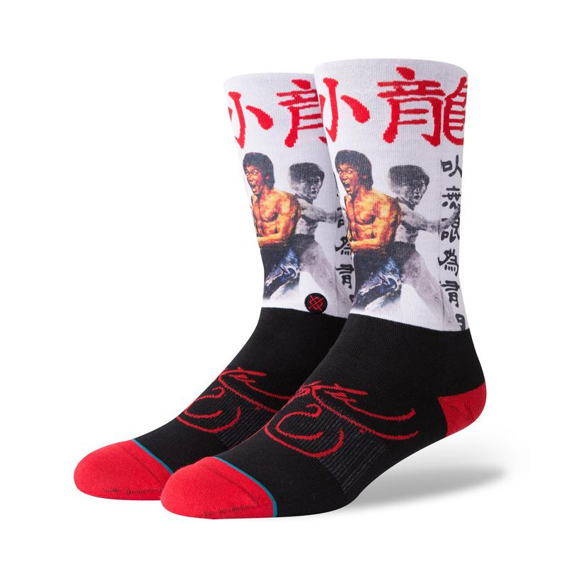 BRUCE LEE BLANCHE stance CHAUSSETTES SOCKS