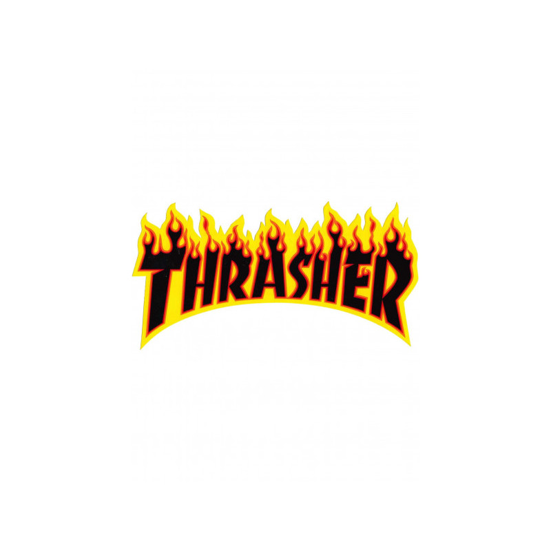 BIG STICKERS jaune THRASHER