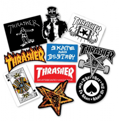 10 THRASHER Assorted Sticker Pack
