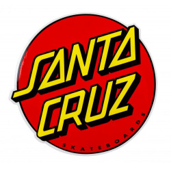 Classic Dot 6" SANTA CRUZ Sticker