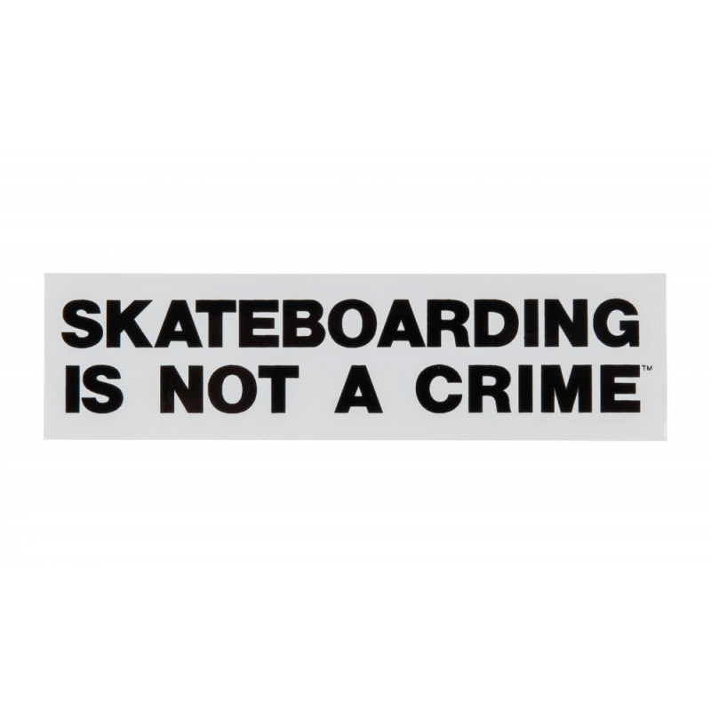 SKATEBOARDING IS NOT A CRIME STICKERS