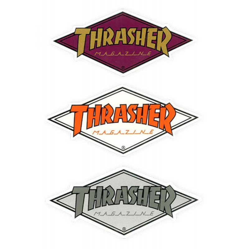 Diamond Logo Thrasher Stickers