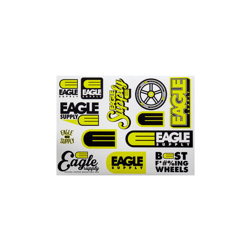 EAGLE SUPPLY PLAQUE Sticker TROTTINETTE
