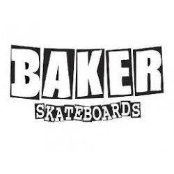 BAKER Skateboard deck Brand Logo white