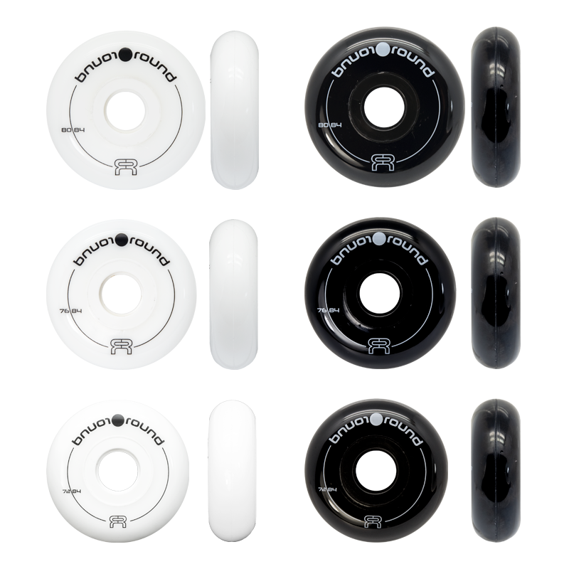 FR SKATES Round 80mm 84A Wheels x4 Freestyle Slalom
