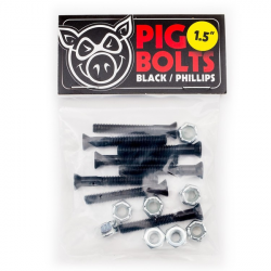 PIG SCREWS PHILLIPS 1.5 INCH BLACK