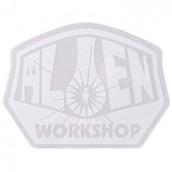 BIG ALIEN white STICKER