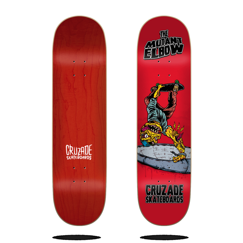 Plateau The Mutant Elbow CRUZADE Skateboard 8.25"
