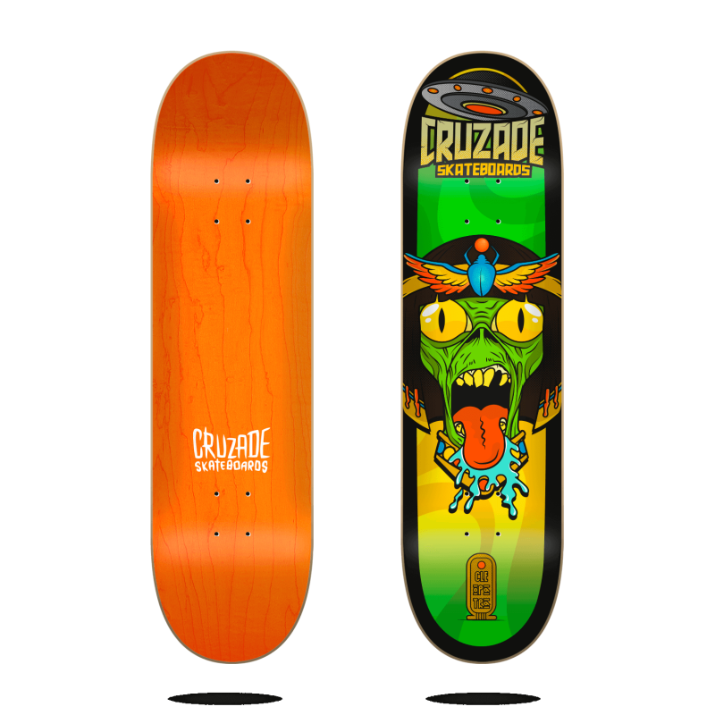 CRUZADE Skateboard Deck Conspiracy Cleopatra 8.25"