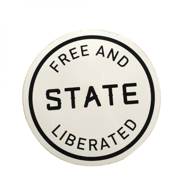 Sticker STATE Free And Liberated