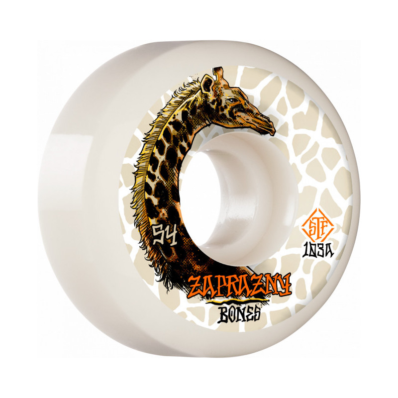 PRO STF Zaprazny Giraffe V5 Sidecut 54mm 99a BONES Wheels