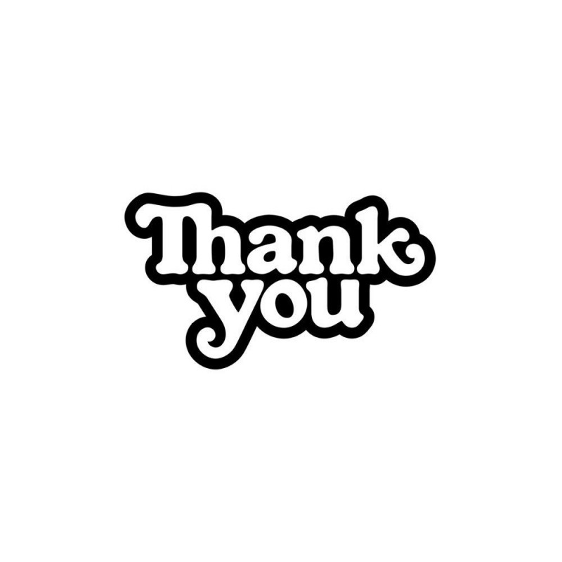 Sticker THANK YOU Skateboard Logo