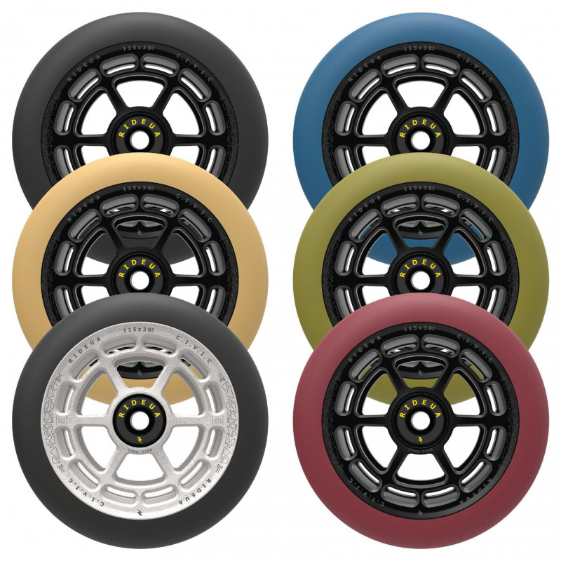 Civic 115mm x 30mm URBANARTT Wheels x2