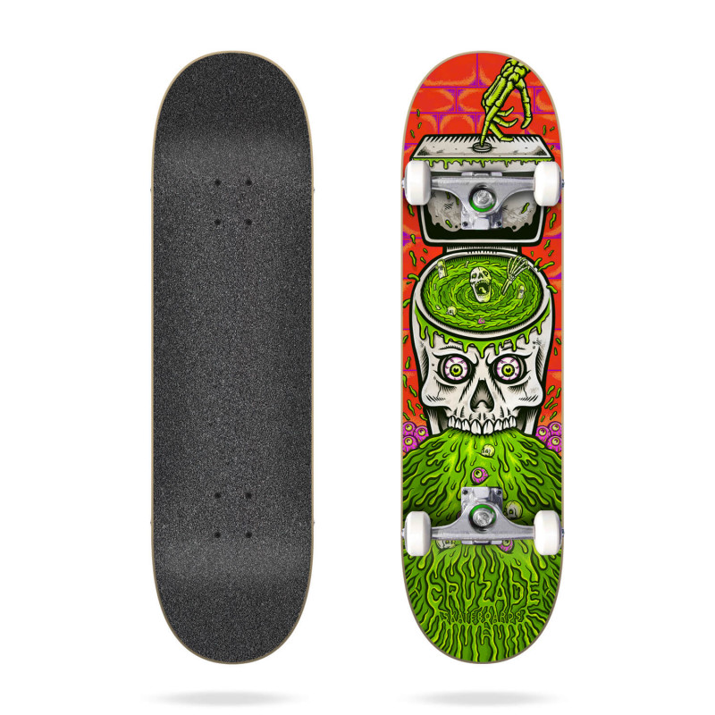 Skate Complet Skull Swirl 8" CRUZADE Skateboard