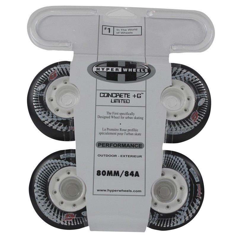 Concrete + Grip x4 76mm 84A HYPER Skates Wheels