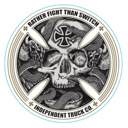 Autocollant FTS Skull Independent Truck Co
