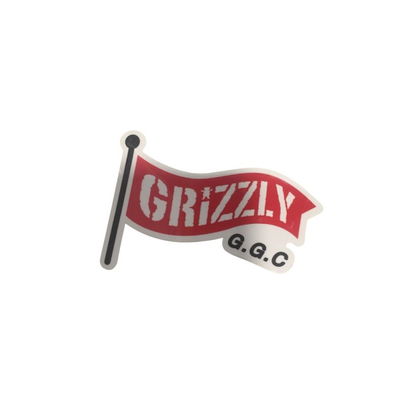 GRIZZLY Griptape Flag Sticker