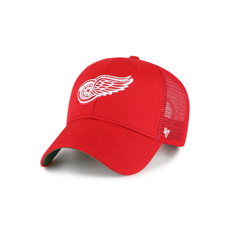 Mens Red F4236882 Detroit Red Wings '47 Cledus MVP Trucker Snapback Hat