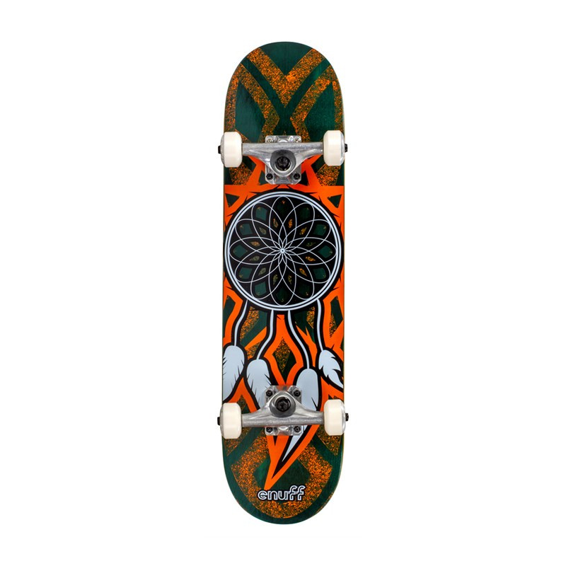 Dreamcatcher 7.75 Green Orange Enuff Skateboard