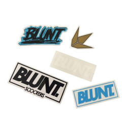 5 Pack Stickers BLUNT Scooter