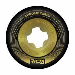 Chrome Core Black Gold 53mm 99A RICTA Wheels