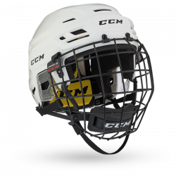 CCM Tacks 210 White Combo Helmet Senior