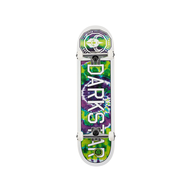 Timeworks Green Tie Dye 8.25" DARKSTAR Skateboard