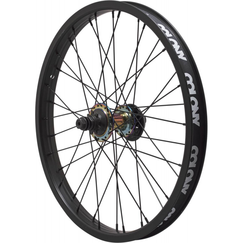 Pintour 20" Black/Rainbow COLONY BMX Freestyle Cassette Wheel