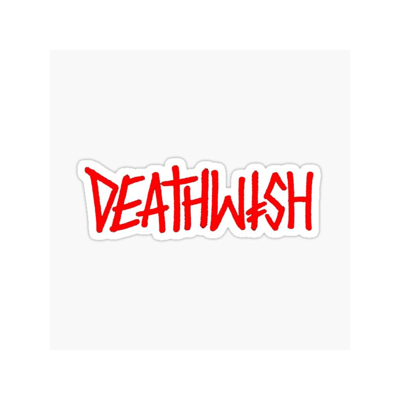 DEATHWISH Letter Logo Sticker