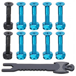 Visserie GP Phillips Black/Blue 1" x8 INDEPENDENT