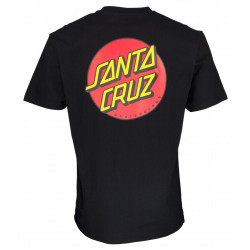 T-Shirt Santa Cruz Classic Dot Chest Noir