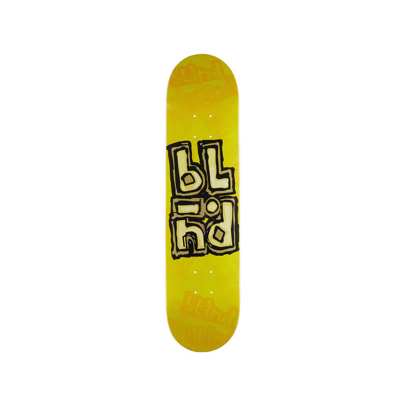 Deck OG Stack Stamp RHM Yellow 7.75" BLIND Skateboard