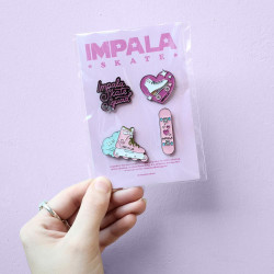 Pack of colored enamel Pins IMPALA