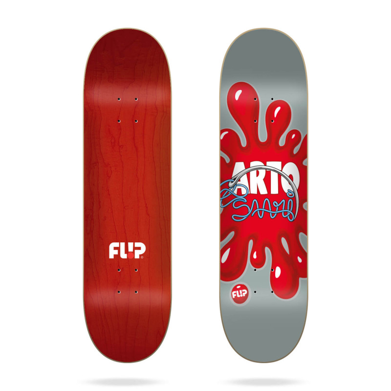 Verslinden Bad morfine Saari Splat Grey 8.25" FLIP Skateboard Deck