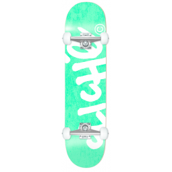 Handwritten Teal White 7.375" CLICHé Complete Skateboard
