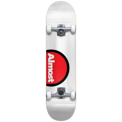 Off Side White 7.625" ALMOST Skateboard