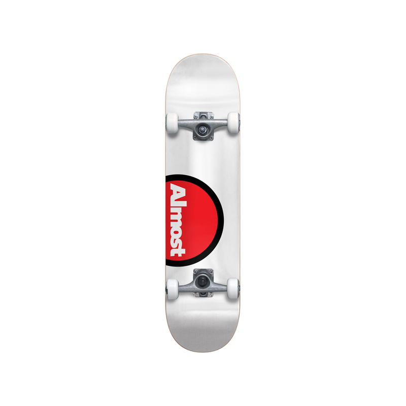 Off Side White 7.625" ALMOST Skateboard