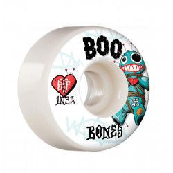 Roues Pro STF Boo Voodoo 53mm V4 Wide 103A BONES