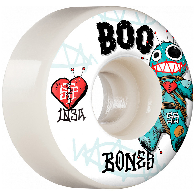 Pro STF Boo Voodoo 55mm V4 Wide 103A BONES Wheels