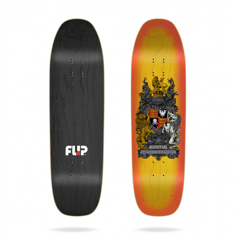 Crest Sprayed Yellow 9" FLIP Skateboard Deck
