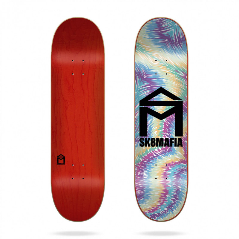 Planche House Logo Tie Dye 8.125" SK8MAFIA Skateboard