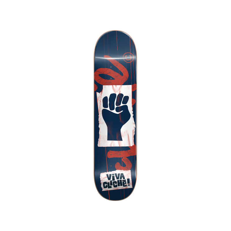Viva Cliché RHM Blue Red 8" CLICHé Skateboard Deck