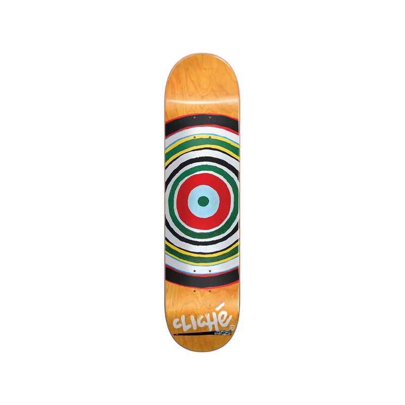 Painted Circle RHM Multi 8.375" CLICHé Skateboard Deck