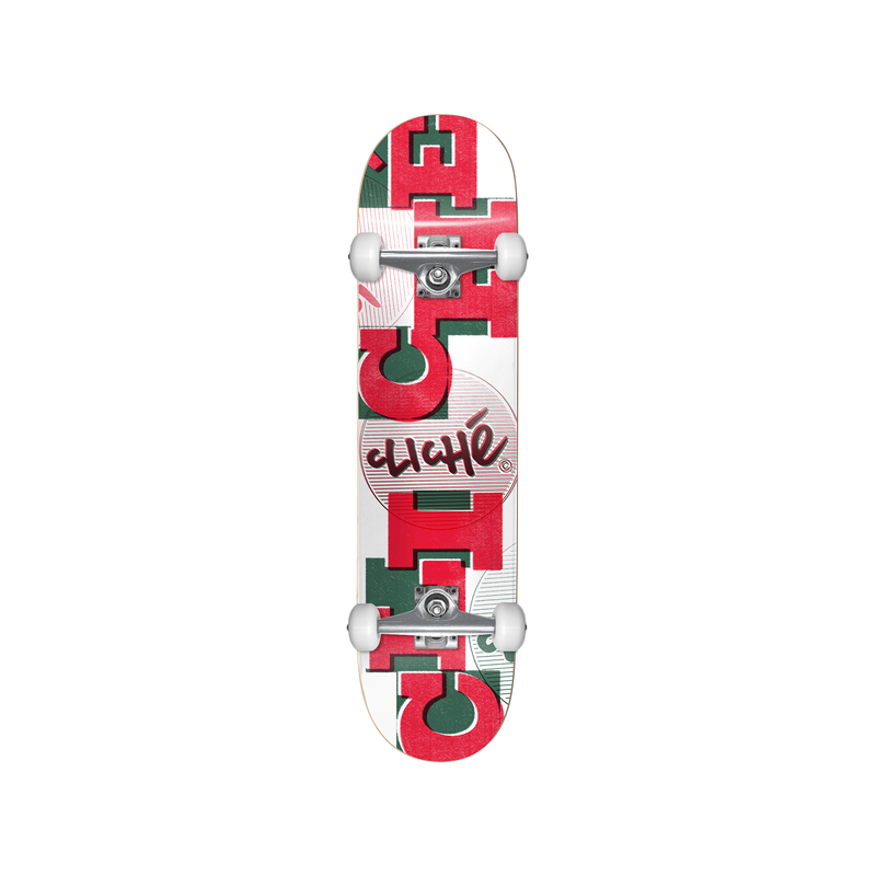 Uppercase Red White 7.875" CLICHé Complete Skateboard