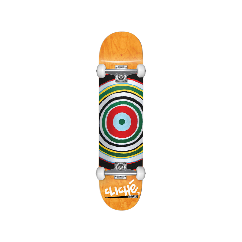 Painted Circle Multi 8.25" CLICHé Complete Skateboard