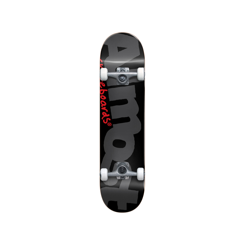 Logo Land Black 8.125" ALMOST Skateboard