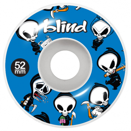 Roues De Skateboard Blind Reaper – 99a Blanc Orange 51 Mm – Neuves