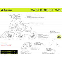 ROLLERBLADE Macroblade 100 3WD Fitness Skates