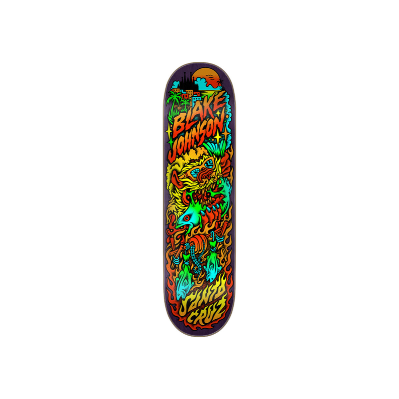 18 Off サンタクルーズ 8 375 スケボー デッキ Santa Cruz Skateboard Blake Johnson Beach Wolf Two スケートボード スクリーミングハンド 人気 ブランド Academydosaber Com