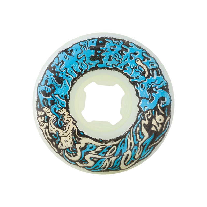 Roues Vomit II White Blue 53mm 97A SLIME BALLS